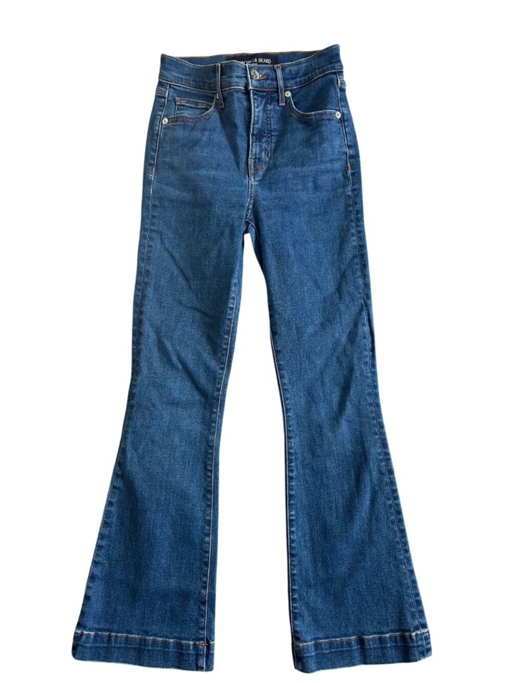 Veronica Beard Carson Womens Sz 24 Ankle Flare High Rise Jeans Blue